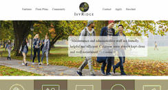 Desktop Screenshot of ivyridgeapts.com